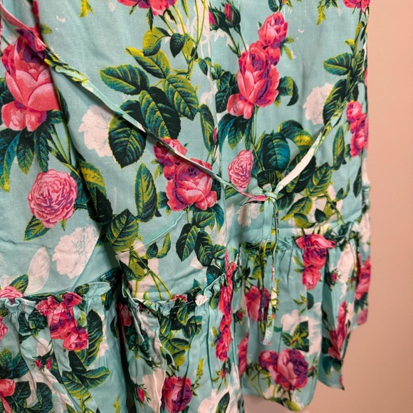 NWT Betsey Johnson Pinky Bright Floral-Print Mini Dress, Size L - Picture 8 of 11